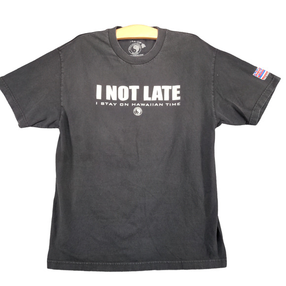 T&C Surf Designs Mens Hawaii Graphic Tee Shirt Black Large Short Sleeve - Picture 1 of 14